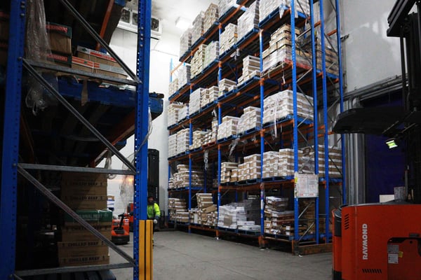 Dick Stone has a huge warehouse capacity for their meat