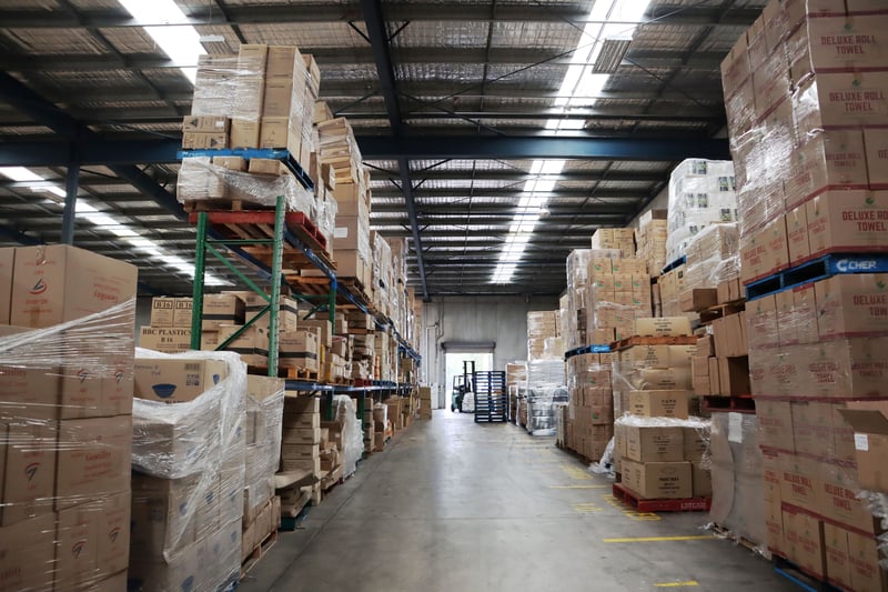 A look at FoodByUs Supplier, CP Blossom's warehouse located in Alexandria