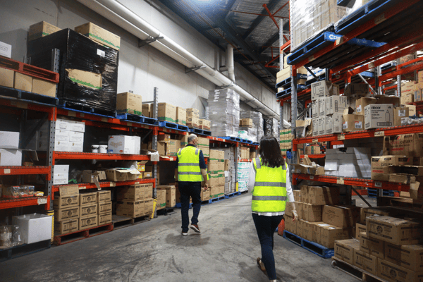 FoodLink took FoodByUs on a tour of their warehouse