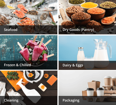 Buy seafood, dry pantry goods, frozen and chilled products, dairy, cleaning and packaging products from FoodLink on FoodByUs